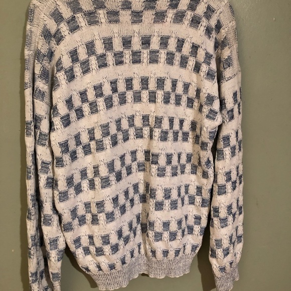 Vintage 80s Checkered Funky Sweater - Picture 4 of 4
